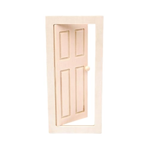 Miniaturraum Dekore Decors Black Holz Scheunentür Für Dollhouses Modell Badezimmermöbelzubehör Miniaturholz Tür Für Puppenmöbel von ANMITI