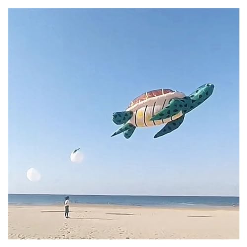 ANNESEY 500 cm / 800 cm / 100 cm aufblasbare Drachen mit Anhänger, großer Drachen, Windsäcke, weiche Drachen, Fliegender Drachen, Pilot, Drachenrolle, Windsurfen (Color : 1000cm, Size : A) von ANNESEY