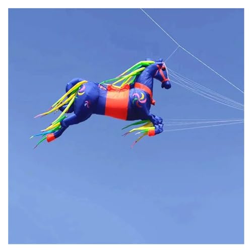 ANNESEY 500 cm / 800 cm / 100 cm aufblasbare Drachen mit Anhänger, großer Drachen, Windsäcke, weiche Drachen, Fliegender Drachen, Pilot, Drachenrolle, Windsurfen (Color : 1000cm, Size : B) von ANNESEY