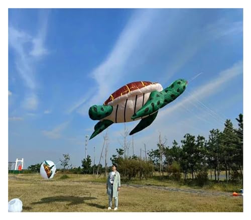 ANNESEY 500 cm / 800 cm / 100 cm aufblasbare Drachen mit Anhänger, großer Drachen, Windsäcke, weiche Drachen, Fliegender Drachen, Pilot, Drachenrolle, Windsurfen (Color : 800cm, Size : A) von ANNESEY