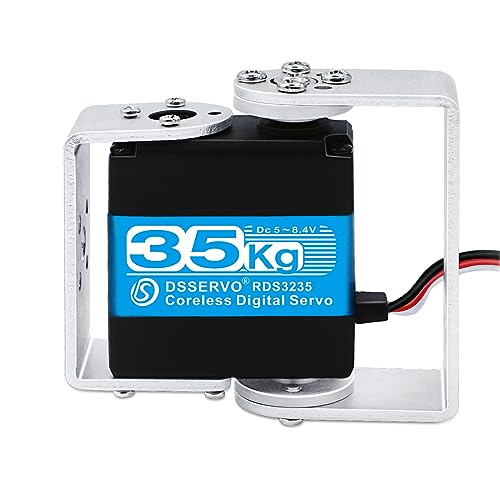 ANNIMOS 35KG Roboter-Servo Kernlos Motor Edelstahlgetriebe mit hohem Drehmoment wasserdichte Digitale Lenkservos mit Montagehalterungen ANNIMOS 35KG Roboter-Servo Kernlos Motor Edelstahlgetriebe mit hohem Drehmoment wasserdichte Digitale Lenkservos mit Montagehalterungen von ANNIMOS