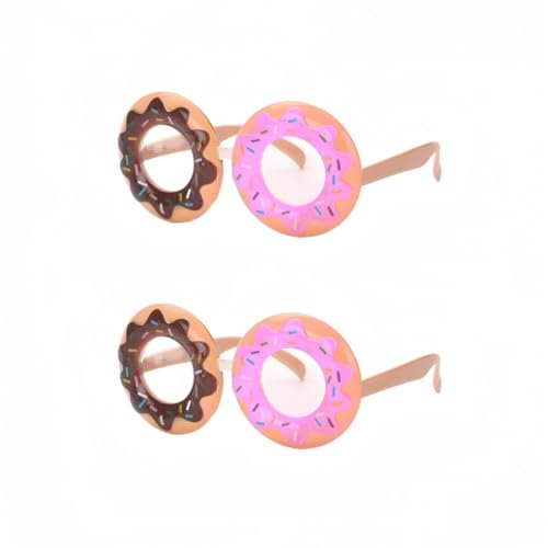 ANNIUP Zwei Paare von niedlichen Donut Party Brille, Neuheit lustige Sonnenbrille, personalisierte schrullig geformt Geburtstagsparty Foto Stand Dekoration Gläser ANNIUP Zwei Paare von niedlichen Donut Party Brille, Neuheit lustige Sonnenbrille, personalisierte schrullig geformt Geburtstagsparty Foto Stand Dekoration Gläser von ANNIUP