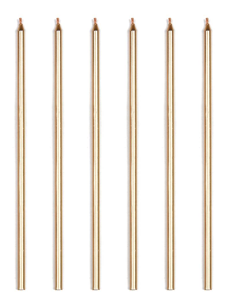 16 Lange Kerzen Metallic Gold 18 cm 16 Lange Kerzen Metallic Gold 18 cm von ANNIVERSARY HOUSE