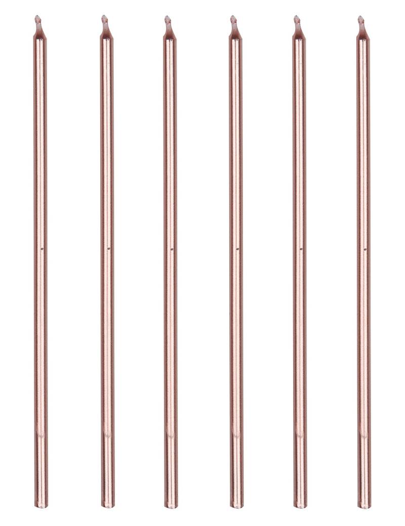 16 Lange Kerzen Roségold 18 cm von ANNIVERSARY HOUSE