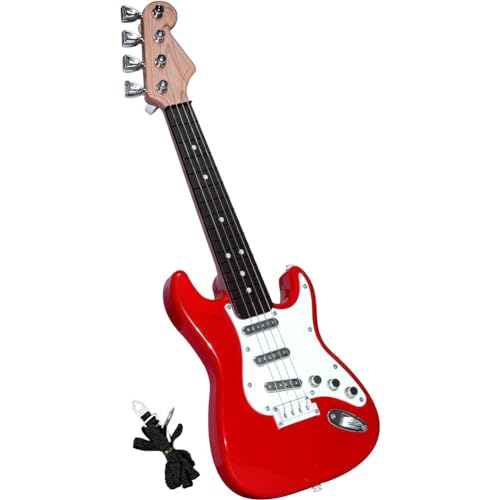 ANNJUC 17-Gitarrenspielzeug für Kinder, 4-Saitige E-Gitarre, Musikinstrumente für Kinder, Tragbares Elektronisches Instrumentspielzeug, Langlebig, Einfach zu Bedienen, B von ANNJUC