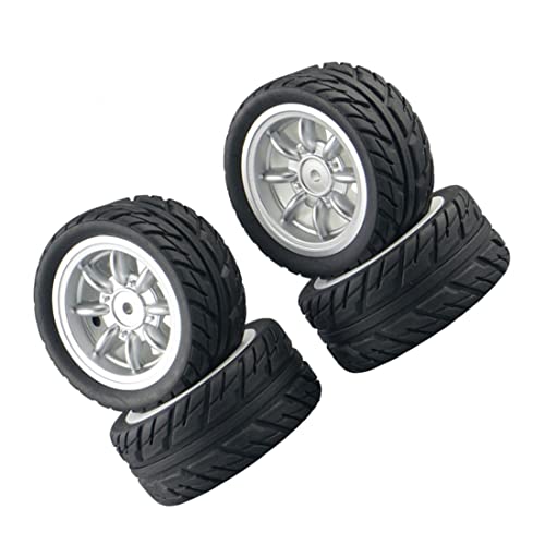 ANNJUC 4 StüCk Gummireifen Reifen Rad für SG1603 SG1604 SG1605 UD1601 UD1602 UD1603 UD1604 1/16 RC Auto Upgrade Teile,2 von ANNJUC