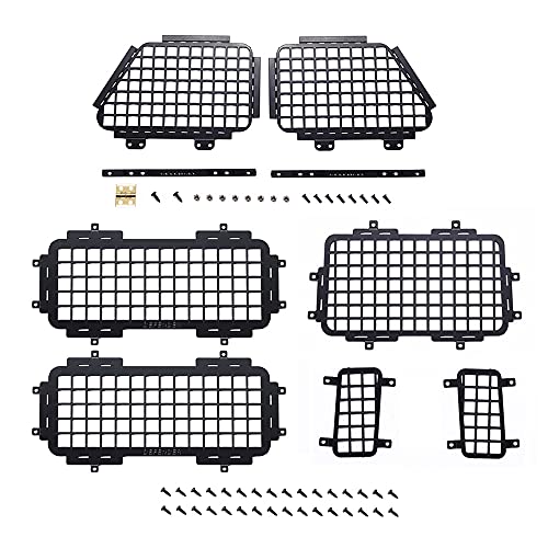ANNJUC FüR MN D90 MN-90 D99S MN99S Metall Stereoskopisches Mesh Schutz Netz 1/12 RC Auto Upgrade Teile ZubehöR von ANNJUC
