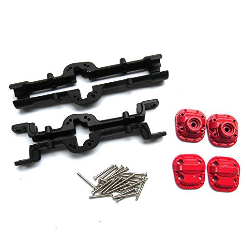ANNJUC MetallgehäUse für Vorder- und Hinterachse der BrüCke für MN D90 D91 MN99 MN99S 1/12 RC Auto Upgrade Teile ZubehöR, Schwarz von ANNJUC