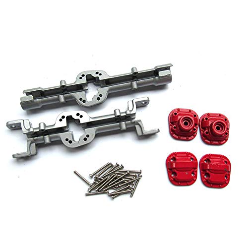 ANNJUC MetallgehäUse für Vorder- und Hinterachse der BrüCke für MN D90 D91 MN99 MN99S 1/12 RC Auto Upgrade Teile ZubehöR, Silber von ANNJUC