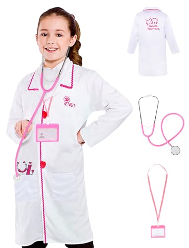 ANPHILE Tierarztkostüm für Kinder, Tierarztkostüm für Kinder, Halloween Kostüm, Renntag, Kostüm für Kinder ANPHILE Tierarztkostüm für Kinder, Tierarztkostüm für Kinder, Halloween Kostüm, Renntag, Kostüm für Kinder von ANPHILE