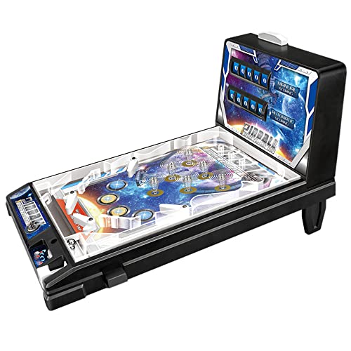 ANSNOW Elektronischer Tisch-Flipper, Arcade-Flipper Mit Led-Lichtern Und Sounds, Tischspielautomat Mittzähler Und Unterhaltungsmusik ANSNOW Elektronischer Tisch-Flipper, Arcade-Flipper Mit Led-Lichtern Und Sounds, Tischspielautomat Mittzähler Und Unterhaltungsmusik von ANSNOW