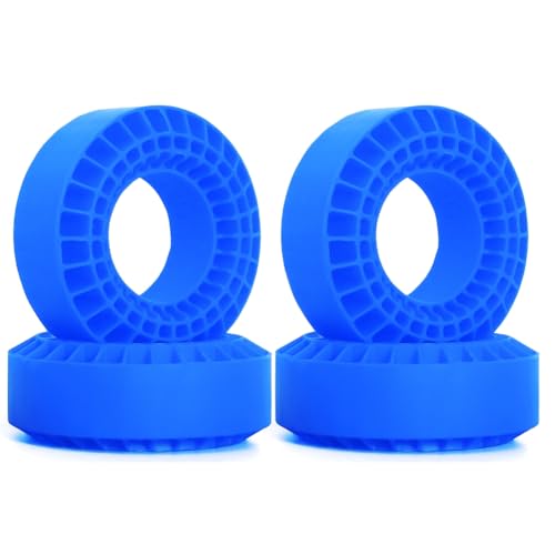 ANSO 4 Stück 1,9 Silikonkautschuk-Reifenräder Einsatzschaum für 1/10 RC Crawler Car TRX4 Axial SCX10 Pro/Capra /GEN8/ Blau ANSO 4 Stück 1,9 Silikonkautschuk-Reifenräder Einsatzschaum für 1/10 RC Crawler Car TRX4 Axial SCX10 Pro/Capra /GEN8/ Blau von ANSO