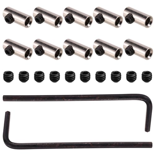 ANSO Ritzelreduzierhülsenadapter 3,175 mm auf 5 mm Motorwellenritzeladapter/W Schraubenschlüsselschraube für RC-Bootsauto 10 STK ANSO Ritzelreduzierhülsenadapter 3,175 mm auf 5 mm Motorwellenritzeladapter/W Schraubenschlüsselschraube für RC-Bootsauto 10 STK von ANSO