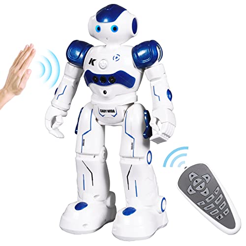 ANTAPRCIS Ferngesteuerter Roboter Spielzeug für Kinder, Intelligent Programmierbar RC Roboter mit Gestensteuerung, LED Licht und Musik, RC Spielzeug für Kinder Jungen Mädchen Geschenk von ANTAPRCIS