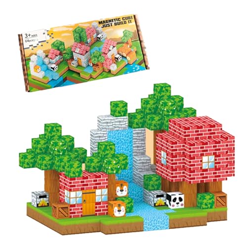 ANTROBIN 64 Stück Magnetische Bausteine, Magnetic Building Blocks Kinder Spielzeug für Jungen und Mädchen ab 3 Jahren, Build Bauen Magnete Welt Set ANTROBIN 64 Stück Magnetische Bausteine, Magnetic Building Blocks Kinder Spielzeug für Jungen und Mädchen ab 3 Jahren, Build Bauen Magnete Welt Set von ANTROBIN