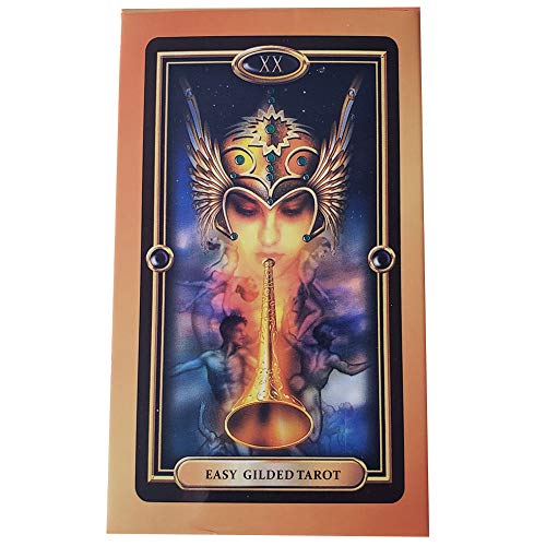 ANUFER 78St/Set Tarot-Karten Deck Tafel Zukünftiges Erzählen Divination Spiel Englische Ausgabe Einfach Vergoldet SN07408 von ANUFER