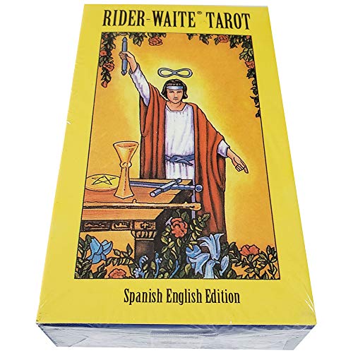 ANUFER 78St/Set Tarot-Karten Deck Tafel Zukünftiges Erzählen Divination Spiel Englische Ausgabe Spanischer Strahlender Wartereiter SN07408 von ANUFER