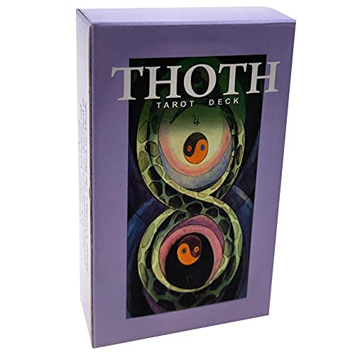 ANUFER 78St/Set Tarot-Karten Deck Tafel Zukünftiges Erzählen Divination Spiel Englische Ausgabe Thoth SN07408 von ANUFER