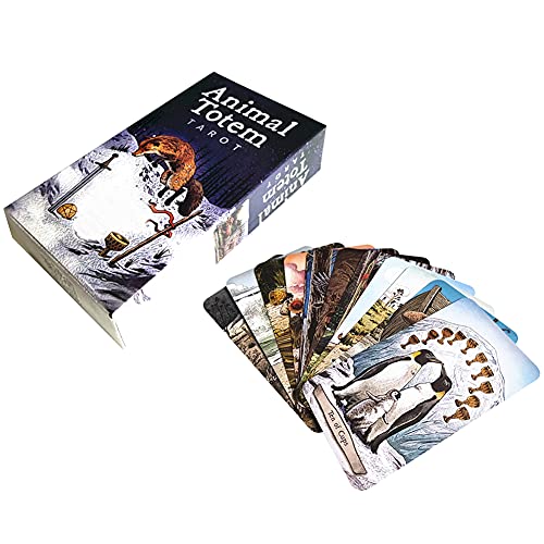 ANUFER 78St/Set Tarot-Karten Deck Tafel Zukünftiges Erzählen Divination Spiel Englische Ausgabe Tier SN07408 von ANUFER