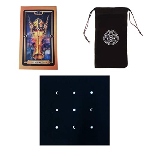 ANUFER 78St/Set Tarot-Karten Deck Tafel Zukünftiges Erzählen Divination Spiel Englische Ausgabe mit Tischdecke und Beutel Einfach Vergoldet SN07408-2 ANUFER 78St/Set Tarot-Karten Deck Tafel Zukünftiges Erzählen Divination Spiel Englische Ausgabe mit Tischdecke und Beutel Einfach Vergoldet SN07408-2 von ANUFER