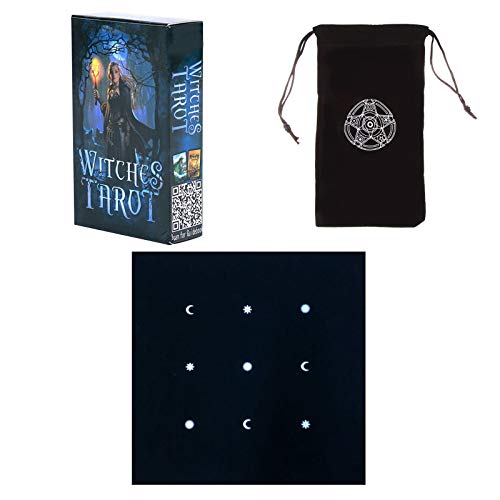 ANUFER 78St/Set Tarot-Karten Deck Tafel Zukünftiges Erzählen Divination Spiel Englische Ausgabe mit Tischdecke und Beutel Hexen SN07408-2 ANUFER 78St/Set Tarot-Karten Deck Tafel Zukünftiges Erzählen Divination Spiel Englische Ausgabe mit Tischdecke und Beutel Hexen SN07408-2 von ANUFER