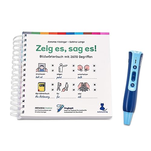 Starterset für ANYBOOK Pro - mit Bildwörterbuch "Zeig es, Sag es!" (Metacom-Symbole) - M769, inkl. Anybook mit Jahreslizenz, , viele Sprachen verfügbar (DE, EN, UK, TR, RU, AR) von ANYBOOK