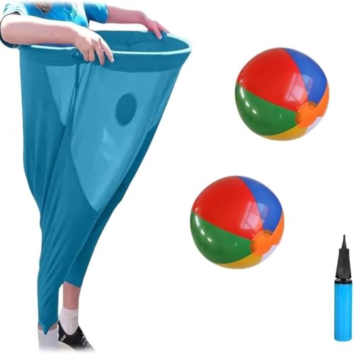 AOBUJDUB Granny Pants Yard Game, Granny Pants Outdoor Game with Bouncy Balls, Giant Outdoor Recreational Tossings Games(#F) von AOBUJDUB