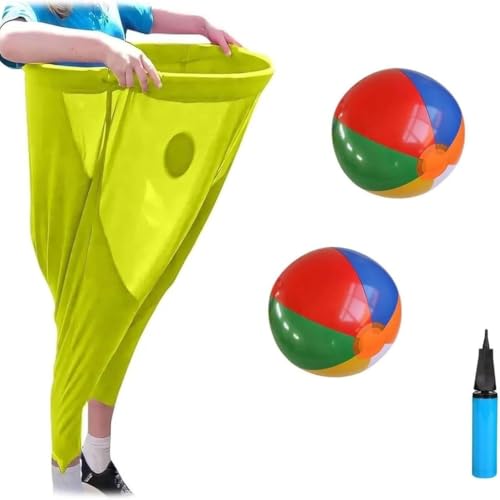 AOBUJDUB Granny Pants Yard Game, Granny Pants Outdoor Game with Bouncy Balls, Giant Outdoor Recreational Tossings Games(#H) von AOBUJDUB