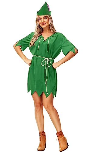 AOBUTE Erwachsene Peter Kostüm Tunika Damen Halloween Lustige Peter Friends Cosplay Dressup mit geschnürter Knopfleiste XXL AOBUTE Erwachsene Peter Kostüm Tunika Damen Halloween Lustige Peter Friends Cosplay Dressup mit geschnürter Knopfleiste XXL von AOBUTE