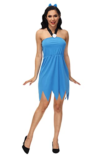 AOBUTE Halloween-Kostüm für Erwachsene, für Paare, Herren-Tunika, blaues Neckholder-Kleid, Blau, S AOBUTE Halloween-Kostüm für Erwachsene, für Paare, Herren-Tunika, blaues Neckholder-Kleid, Blau, S von AOBUTE