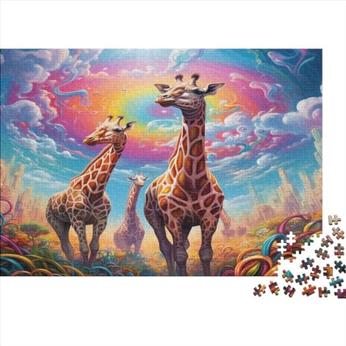 500pcs (52x38cm) Puzzles, Puzzles Für Erwachsene Und Teenager Giraffe von AOHRO