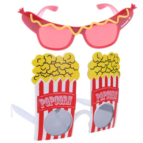 AOKWAWALIY 2 Stück 1 Set Party Dekoration Brille Photobooth Requisiten Brille Xmas Party Brille Halloween Party Sonnenbrille Geburtstag Party Sonnenbrille Kinder Brille Abschlussball Geschenk Kind von AOKWAWALIY