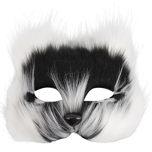 AOKWAWALIY Fuchs-Fuchs-Abdeckung Halber Fuchs Tier Diy Halloween-Fuchs Künstlicher Fuchs Für Maskerade Halloween von AOKWAWALIY