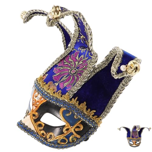 AOKWAWALIY Opern-halbmasken Comedy-maske Venezianische Masken Für Frauen Musik Venezianische Masken Venezianische Karnevalsmasken Maskenstütze Kostümmaske Venedig Cosplay Mann Plastik von AOKWAWALIY