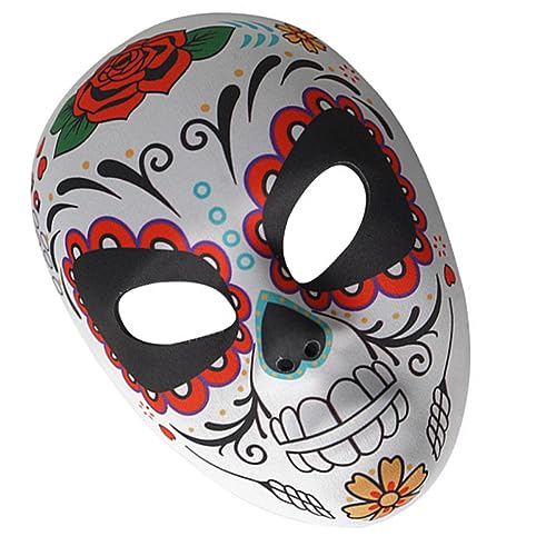 AOKWAWALIY Urlaubsmaske, 1 Stück, Masken, Halloween, schreckliche Masken, für Männer und Frauen, kreative Masken, Party-Masken, Skelett, volle dekorative Masken, Totenkopf-Maske, Kostüm, Maske, Miss von AOKWAWALIY