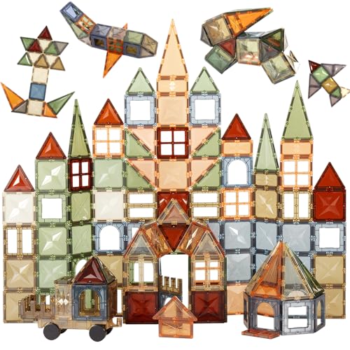 AOLEVA 100PCS Magnetische Bausteine mit Autos für Kinder, Wald Thema Magnetische Fliesen Konstruktion STEM Spielzeug Geschenke für Kinder ab 3 4 5 Jahre AOLEVA 100PCS Magnetische Bausteine mit Autos für Kinder, Wald Thema Magnetische Fliesen Konstruktion STEM Spielzeug Geschenke für Kinder ab 3 4 5 Jahre von AOLEVA