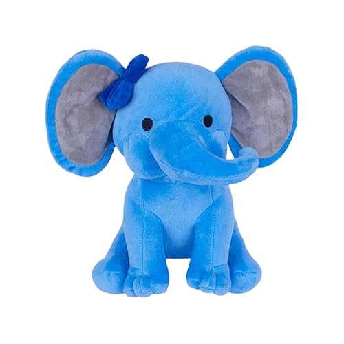 AOLIAY Blau Elefant Stofftiere mit Schleife,Kawaii Elefanten Tier Plüschpuppe,25cm Cartoon Elefant Spielzeug Plüschtiere Kuscheltier,Weich Plüschtier für Kinderzimmer Schlafzimmer Heimdekoration AOLIAY Blau Elefant Stofftiere mit Schleife,Kawaii Elefanten Tier Plüschpuppe,25cm Cartoon Elefant Spielzeug Plüschtiere Kuscheltier,Weich Plüschtier für Kinderzimmer Schlafzimmer Heimdekoration von AOLIAY