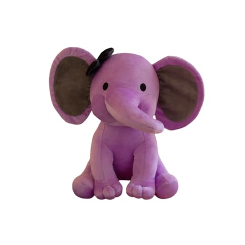 AOLIAY Lila Elefant Stofftiere mit Schleife,Kawaii Elefanten Tier Plüschpuppe,25cm Cartoon Elefant Spielzeug Plüschtiere Kuscheltier,Weich Plüschtier für Kinderzimmer Schlafzimmer Heimdekoration AOLIAY Lila Elefant Stofftiere mit Schleife,Kawaii Elefanten Tier Plüschpuppe,25cm Cartoon Elefant Spielzeug Plüschtiere Kuscheltier,Weich Plüschtier für Kinderzimmer Schlafzimmer Heimdekoration von AOLIAY