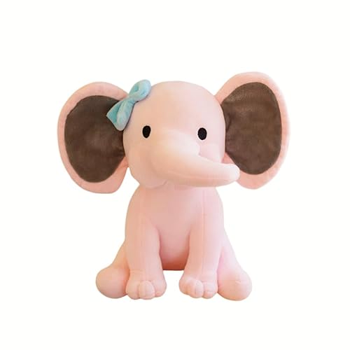 AOLIAY Rosa Elefant Stofftiere mit Schleife,Kawaii Elefanten Tier Plüschpuppe,25cm Cartoon Elefant Spielzeug Plüschtiere Kuscheltier,Weich Plüschtier für Kinderzimmer Schlafzimmer Heimdekoration AOLIAY Rosa Elefant Stofftiere mit Schleife,Kawaii Elefanten Tier Plüschpuppe,25cm Cartoon Elefant Spielzeug Plüschtiere Kuscheltier,Weich Plüschtier für Kinderzimmer Schlafzimmer Heimdekoration von AOLIAY