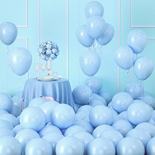 Luftballons Macaron Blau - 35 Stück 5 Zoll Pastell Blau Mini Latex Luftballon, Geburtstag Klein Blau Helium Partyballon für Geschlecht Offenbaren, Hochzeit, Babyparty von AOLOA