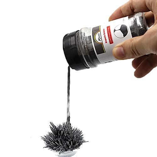 AOMAG Magnetischer Eisensand für magnetische Ausbildung, Schulprojekte und wissenschaftliche Experimente, Dose (370 ml) mit Deckel Shaker, Magnetismus Kit für Kinder ab ca von AOMAG