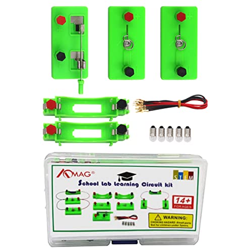AOMAG Physik Science Lab Learning Circuit kit,Electricity Experiment Set,Building Circuits for Kids Junior Senior High School Students (Basic kit) von AOMAG