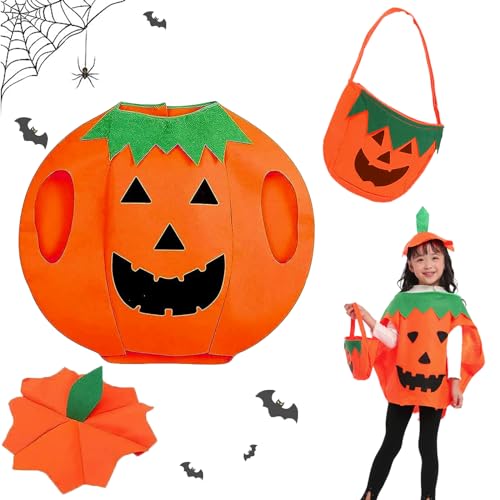 Halloween Kürbis Kostüm,Kürbiskostüm Halloween,Kürbis Kostüm mit Hut Mütze,Goody bag mit Halloween-Kürbissen,Kostüm Kürbis Halloween Kostüm für Halloween Party Cosplay Kinder/Erwachsene (Kinder) Halloween Kürbis Kostüm,Kürbiskostüm Halloween,Kürbis Kostüm mit Hut Mütze,Goody bag mit Halloween-Kürbissen,Kostüm Kürbis Halloween Kostüm für Halloween Party Cosplay Kinder/Erwachsene (Kinder) von AOMAIGAD