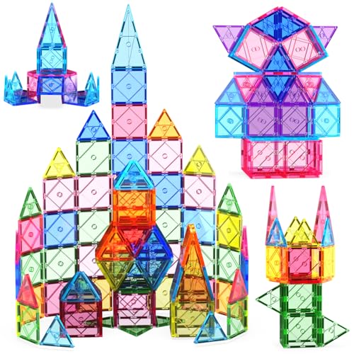 AOMIKS 63-teiliges Magnetspielzeug für Kinder 3D-transparente magnetische Bausteine STEM-Stapelblöcke für Mädchen und Jungen Konstruktionsspielzeug sensorisches Lernspielzeug Geschenk AOMIKS 63-teiliges Magnetspielzeug für Kinder 3D-transparente magnetische Bausteine STEM-Stapelblöcke für Mädchen und Jungen Konstruktionsspielzeug sensorisches Lernspielzeug Geschenk von AOMIKS