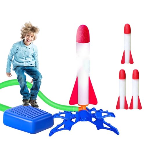Rakete Spielzeug, Rakete Spielzeug Draußen, Luftdruck Outdoor Spielzeug, Garten Spielzeug, Rakete Luftdruck Luftraketen für Kinder, Outdoor Spielzeug für Kinder ab 3-12 Jahre, im Strand oder Park Rakete Spielzeug, Rakete Spielzeug Draußen, Luftdruck Outdoor Spielzeug, Garten Spielzeug, Rakete Luftdruck Luftraketen für Kinder, Outdoor Spielzeug für Kinder ab 3-12 Jahre, im Strand oder Park von AOMiGT