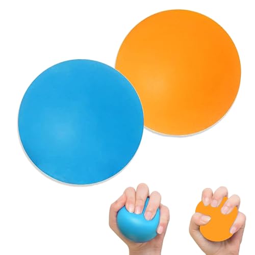 Stressbälle, Antistressball, 2 Stück Anti-Stressbälle zum Kneten, Bunte Anti Stress Squeeze Traubenbälle, Knautschball für Kinder und Erwachsene, Knetball für Hände Therapie (Zufällige Farbe) von AOMiGT