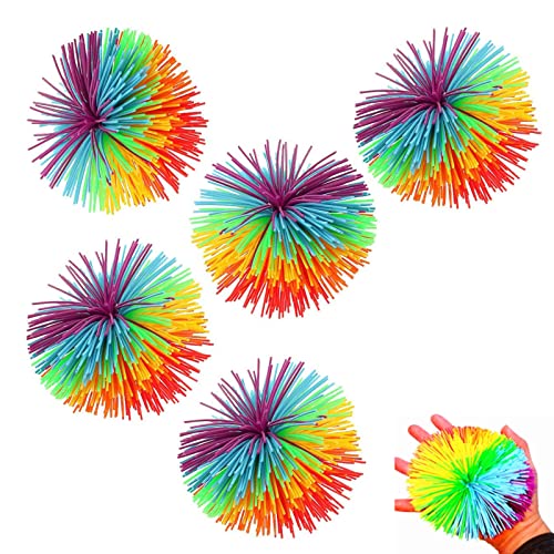 Stringy Balls , 5 Stücke Sensory Fidget Stringy Balls,Bunte Silikon Koosh Ball, Weiche Pom Bouncy Stress Balls, Babyball zum Greifen, Stressball Erwachsene, Sensory Balls Baby Stringy Balls , 5 Stücke Sensory Fidget Stringy Balls,Bunte Silikon Koosh Ball, Weiche Pom Bouncy Stress Balls, Babyball zum Greifen, Stressball Erwachsene, Sensory Balls Baby von AOMiGT