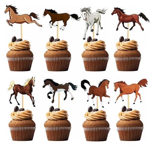 40 Stück Pferde Geburtstagsdeko, 8 Arten Pferde Pferd Kuchen Dekoration Set, Cupcake Topper Pferd Kuchendeckel,für Kindergeburtstag Party Pferd Thema Party Deko, Babyparty, Muffin Deko 40 Stück Pferde Geburtstagsdeko, 8 Arten Pferde Pferd Kuchen Dekoration Set, Cupcake Topper Pferd Kuchendeckel,für Kindergeburtstag Party Pferd Thema Party Deko, Babyparty, Muffin Deko von AONAT