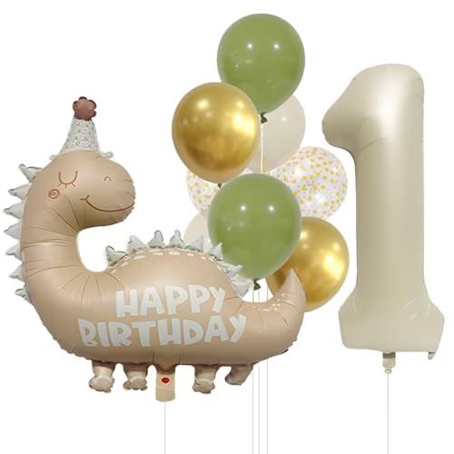 Geburtstagsdeko 1 Jahr Junge, 1 Jahr alt Dinosaurier Geburtstag Dekoration Ballons, Dinosaurier Folienballons, 1 Jahr Geburtstag Junge Mädchen Happy Birthday Ballon Dinosaurier Geburtstagsdeko 1 Jahr Junge, 1 Jahr alt Dinosaurier Geburtstag Dekoration Ballons, Dinosaurier Folienballons, 1 Jahr Geburtstag Junge Mädchen Happy Birthday Ballon Dinosaurier von AONAT