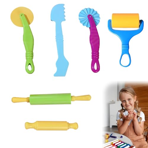 6-Teiliges Knete Zubehör,Knete Werkzeug,Kneten Zubehör Kinder,Zubehör Knete,Knetwerkzeug,Plastilin Werkzeuge Für Rollen,Schneiden Und Glätten,Knete Werkzeug Ideal Für Magic Sand Und Küchenspielzeug 6-Teiliges Knete Zubehör,Knete Werkzeug,Kneten Zubehör Kinder,Zubehör Knete,Knetwerkzeug,Plastilin Werkzeuge Für Rollen,Schneiden Und Glätten,Knete Werkzeug Ideal Für Magic Sand Und Küchenspielzeug von AONAYO